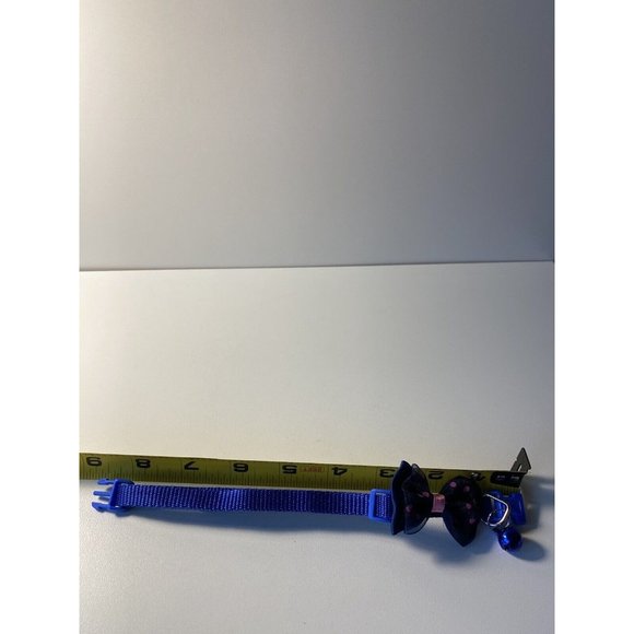 Bowtie Cat Collar with Bell, Blue and Pink, Brand New - Picture 6 of 6